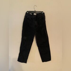 Black Denim Distressed Jeans